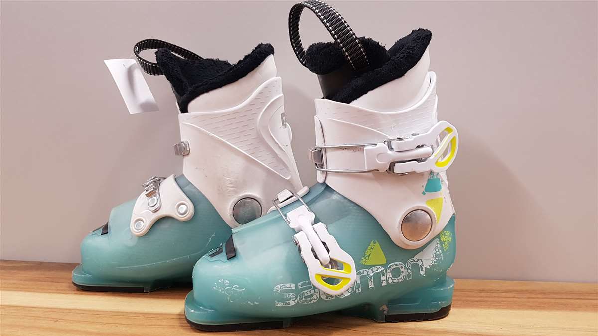 Bazárové lyžařské boty SALOMON modré