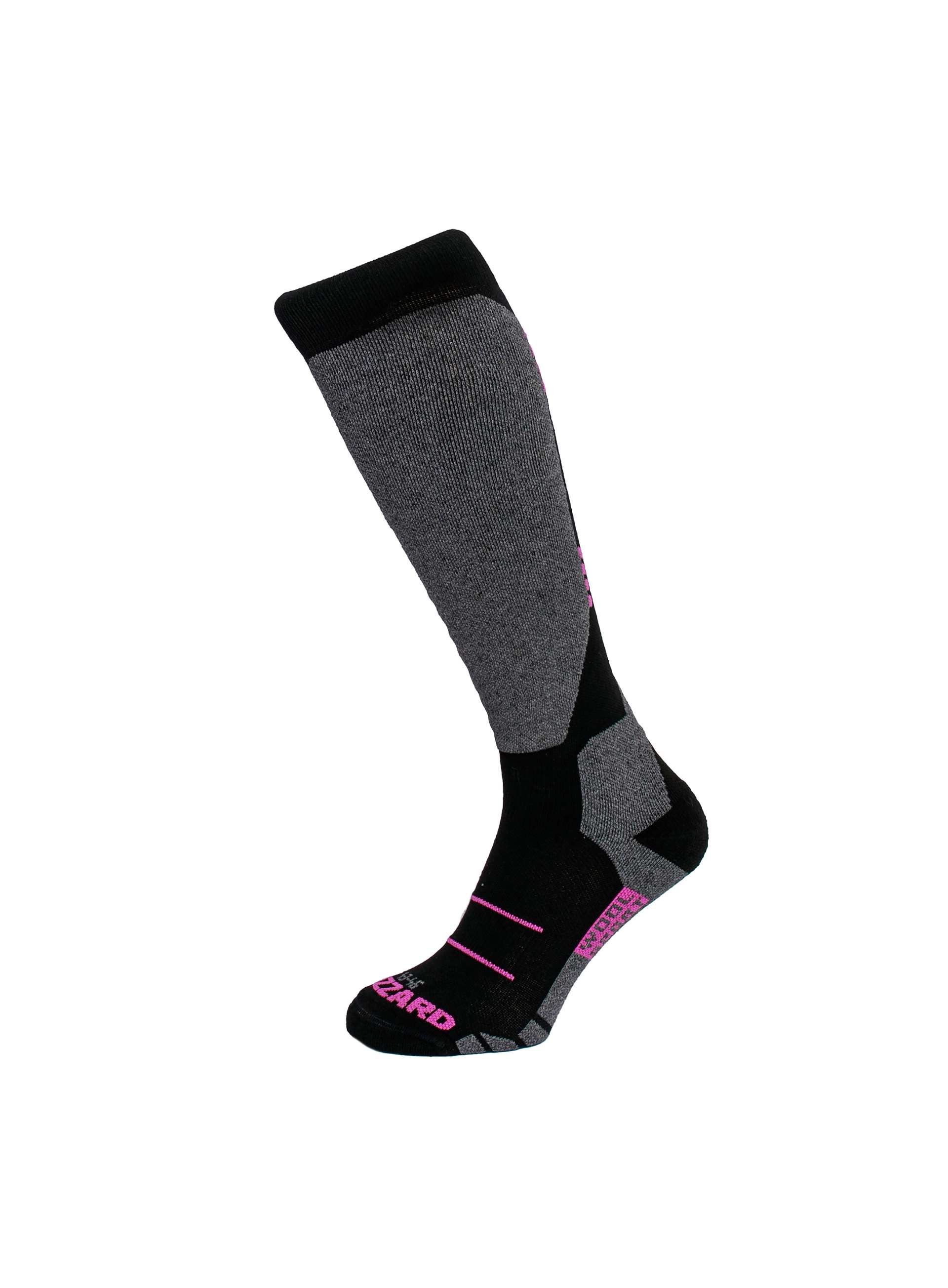 lyžařské ponožky BLIZZARD Wool sport, black/pink
