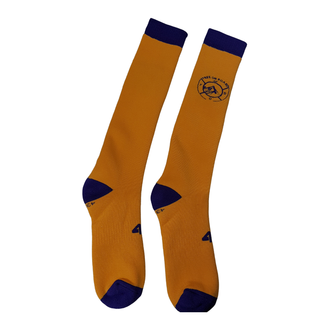 Pánské lyžařské ponožky 4F M111 oranžové