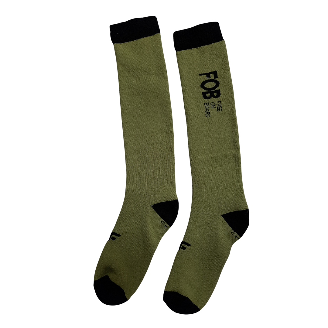 Pánské lyžařské ponožky 4F M111 lemon
