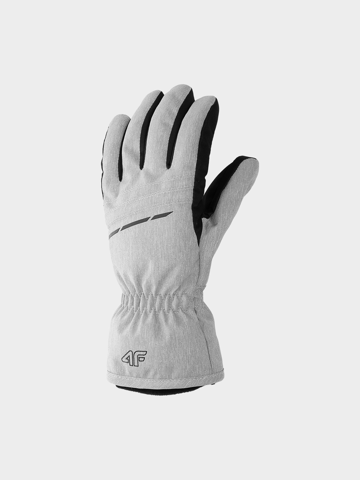 Lyžařské rukavice 4F RED002 grey melange