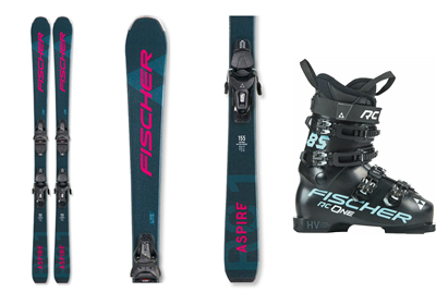 Lyže Fischer Aspire SLR PRO WS + vázání rs 9 gw slr + lyžařské boty Fischer RC ONE + hůlky