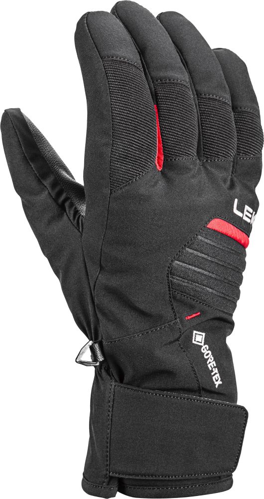 Lyžařské rukavice Leki Vision GTX, black-red