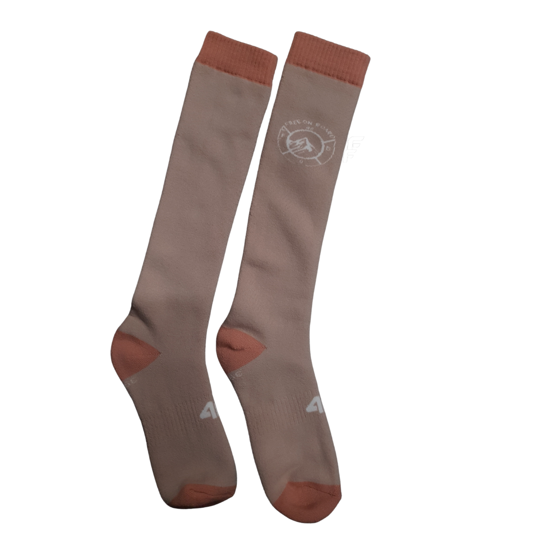 Dámské lyžařské ponožky 4F F112 béžové