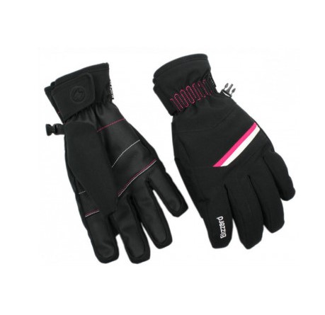 Zimní rukavice BLIZZARD Reflex junior ski gloves, black/pink