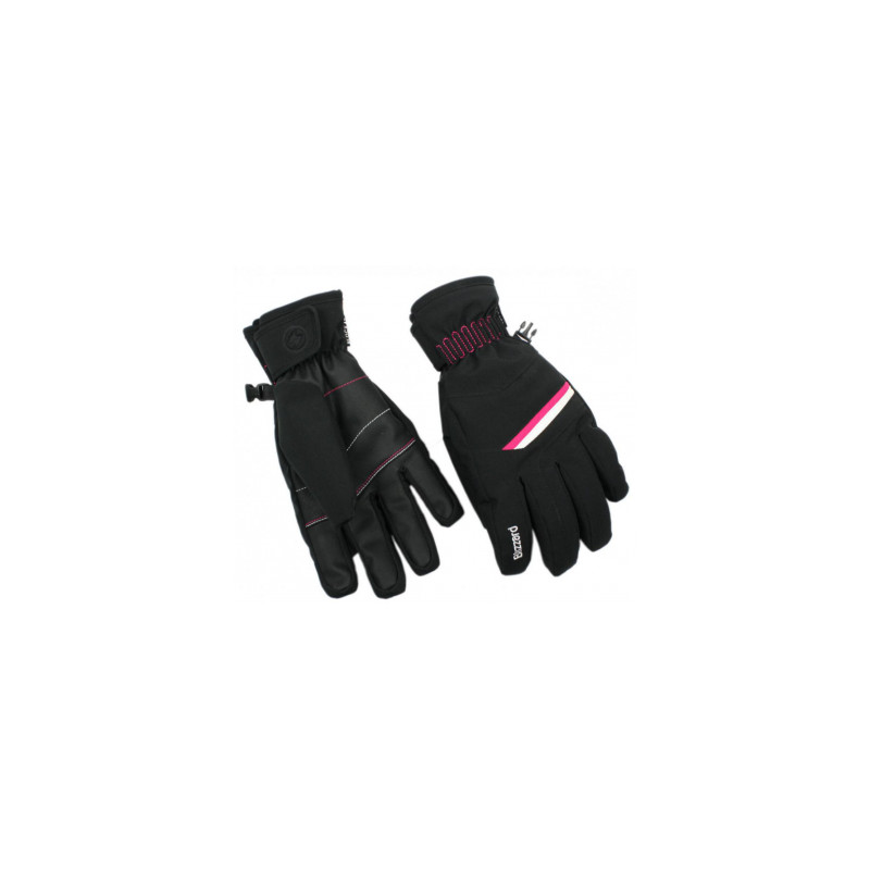 Lyžařské rukavice BLIZZARD Viva Plose ski gloves, black/whiteink