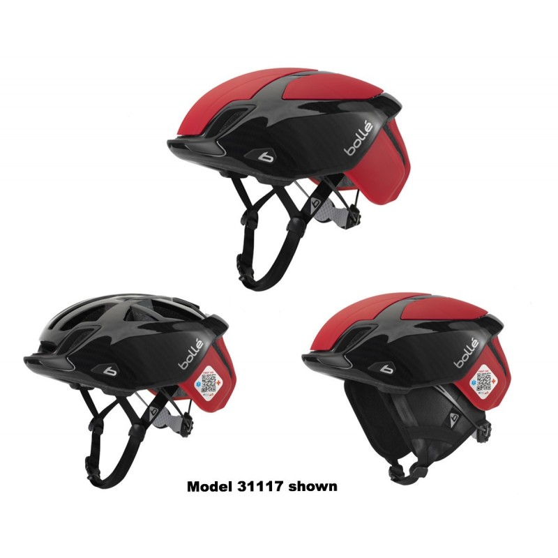 cyklistická helma BOLLÉ The One Road Premium Red Carbon