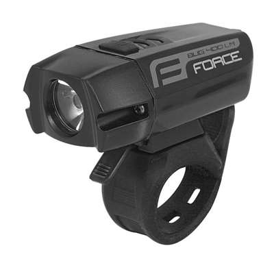 světlo predné Force Bug 400LM USB černé