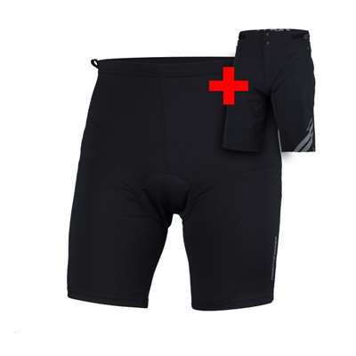Pánske cyklistické kratasy Northfinder pohodlné 2v1 RESMUNSY3