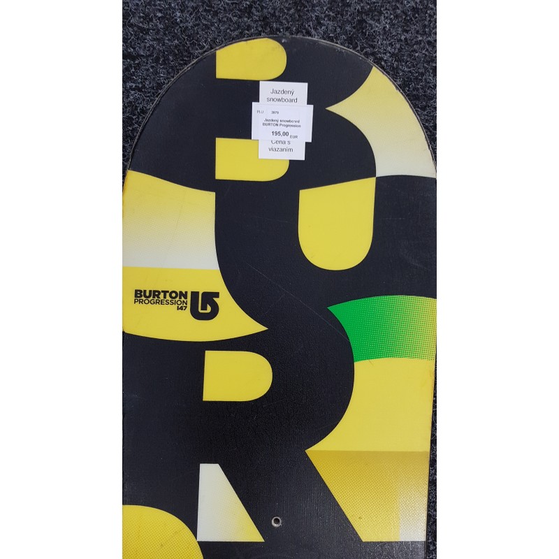 Ježdený snowboard BURTON Progression Yellow 