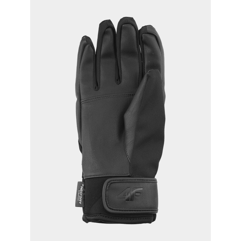 Lyžařské rukavice 4F REM004 DEEP BLACK