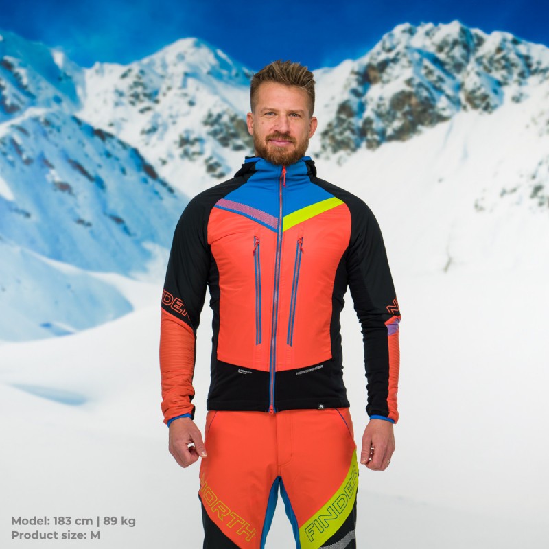 pánska bunda ski-touring Northfinder BU-38061SKP orange