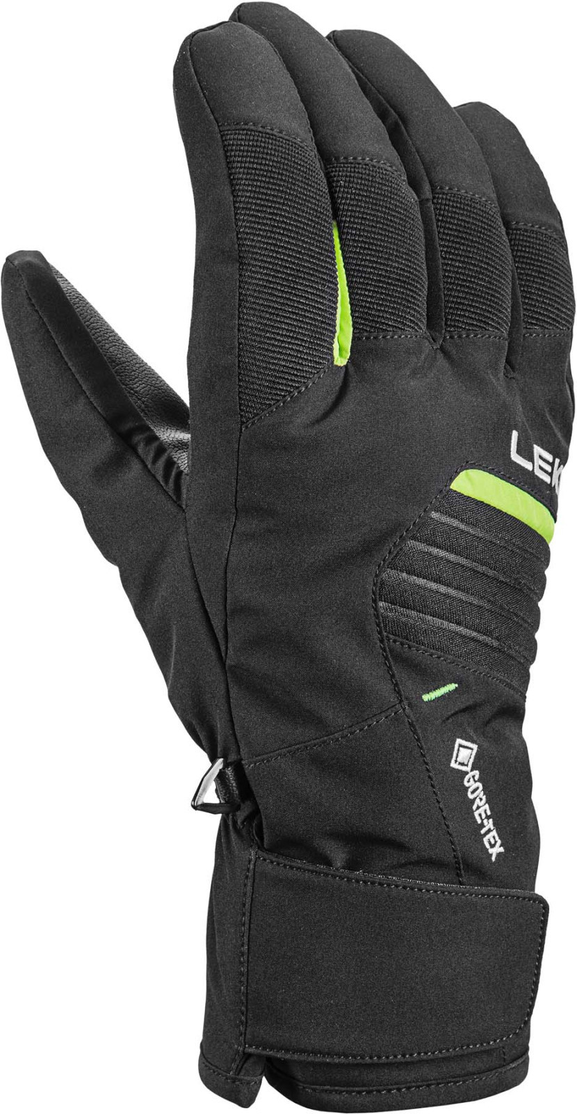 Lyžiařské rukavice Leki Vision GTX, black-lime