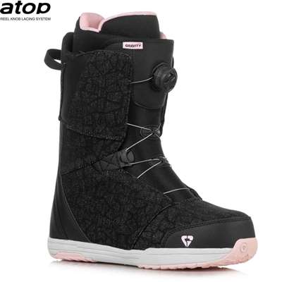 Snowboardové boty Gravity Aura Atop black denim/pink