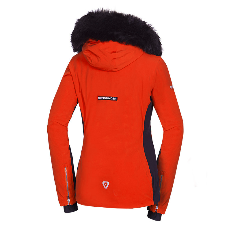 Dámska technická lyžiařská bunda s kompletní výbavou a výplní PrimaLoft BLANCHE red