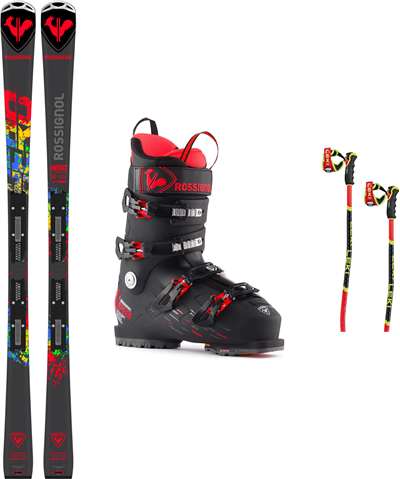 Lyže Rossignol Hero Elite ST TI LE Konect+viazanieSPX 14 Konect GW B80 Hero Sign + boty Rossignol SPEED 120 HV + sjezdové hole